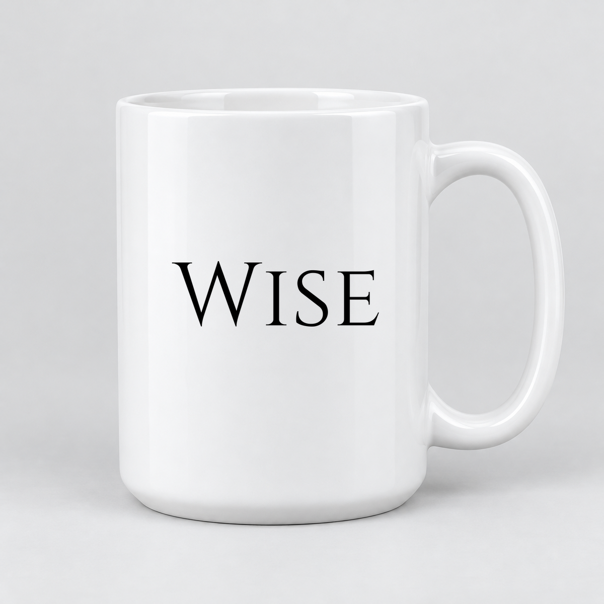 Wise Mug in white