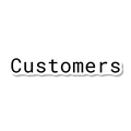 Customers die-cut sticker