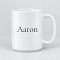 Aaron Mug in white