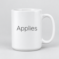 Applies Mug in white