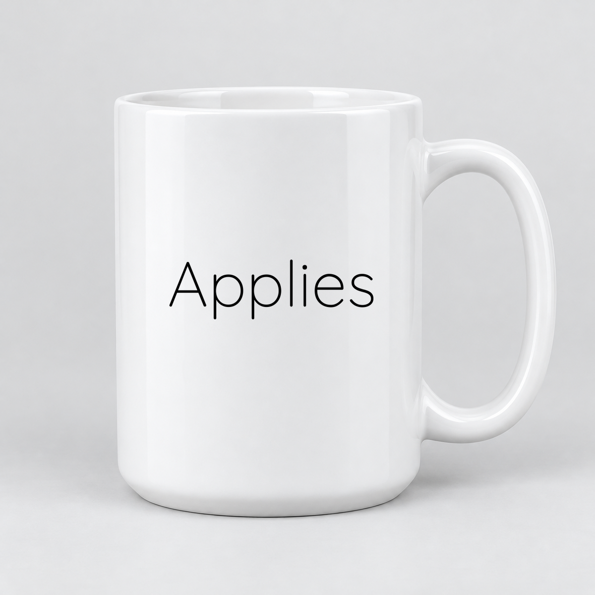 Applies Mug in white