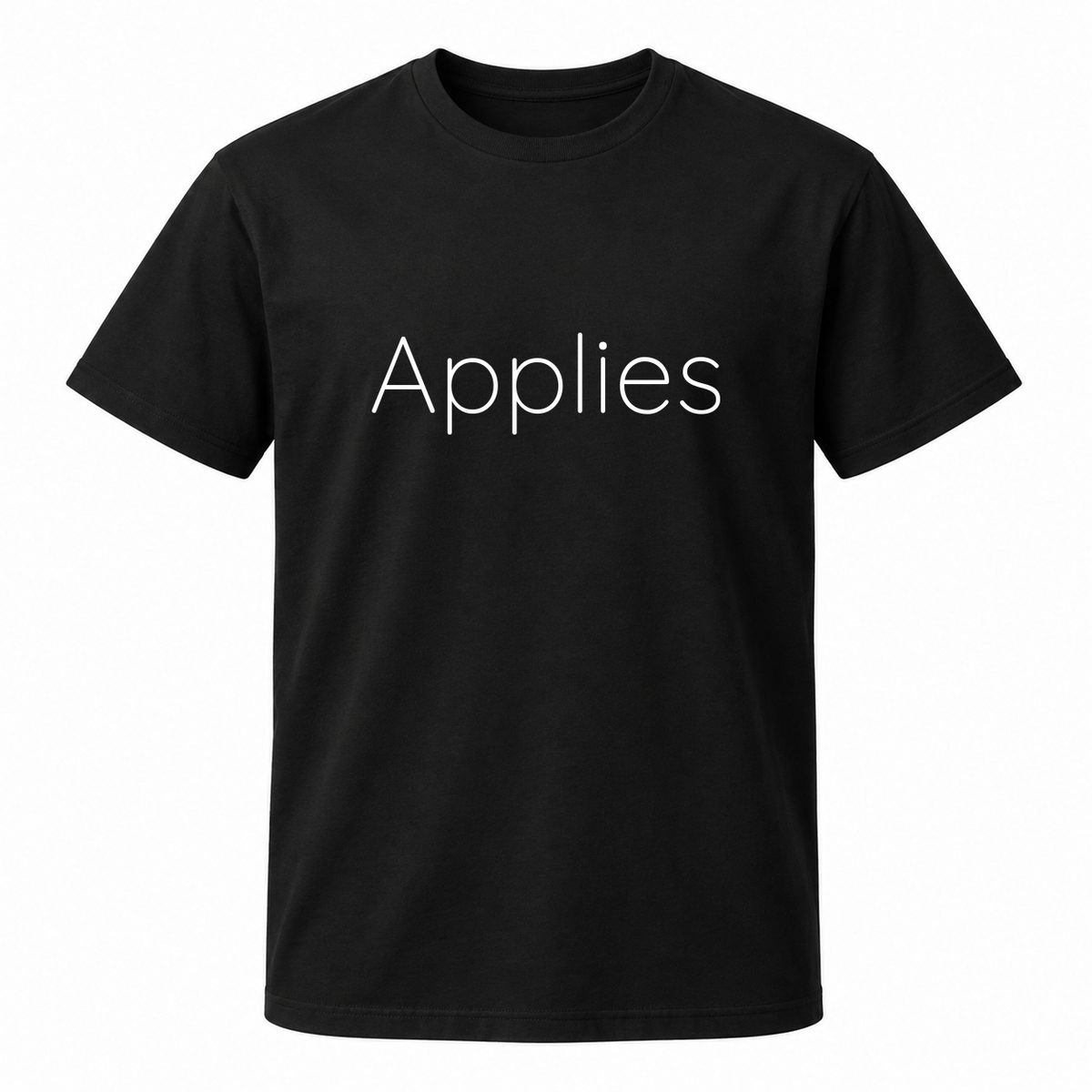Applies T-Shirt in black