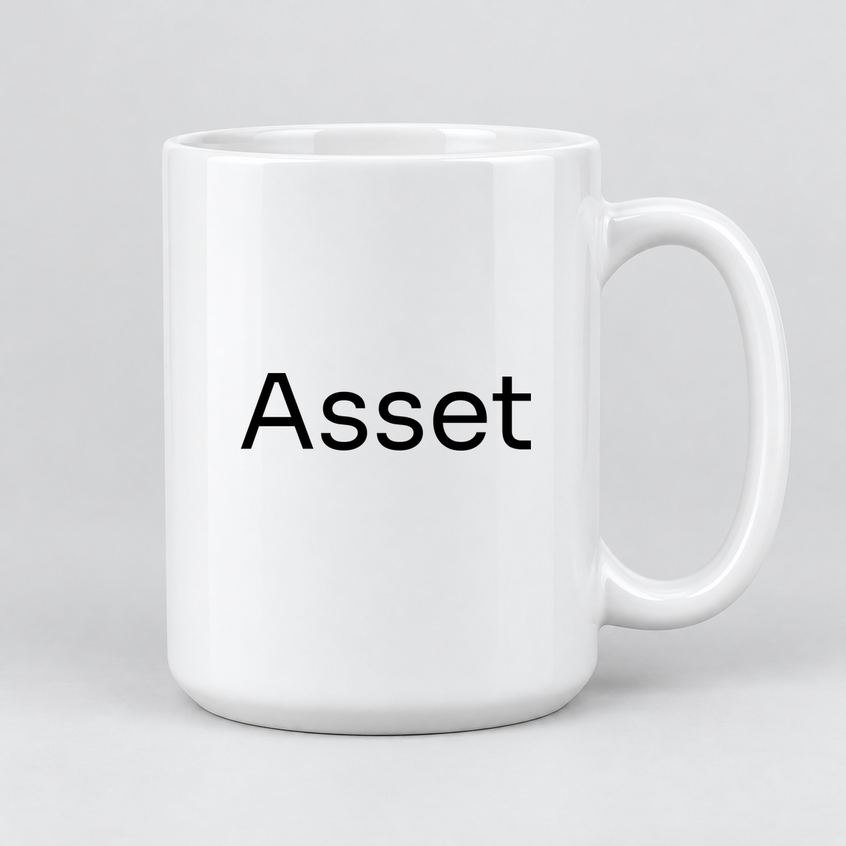 Asset Mug in white