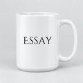 Essay Mug in white