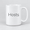 Hosts Mug in white