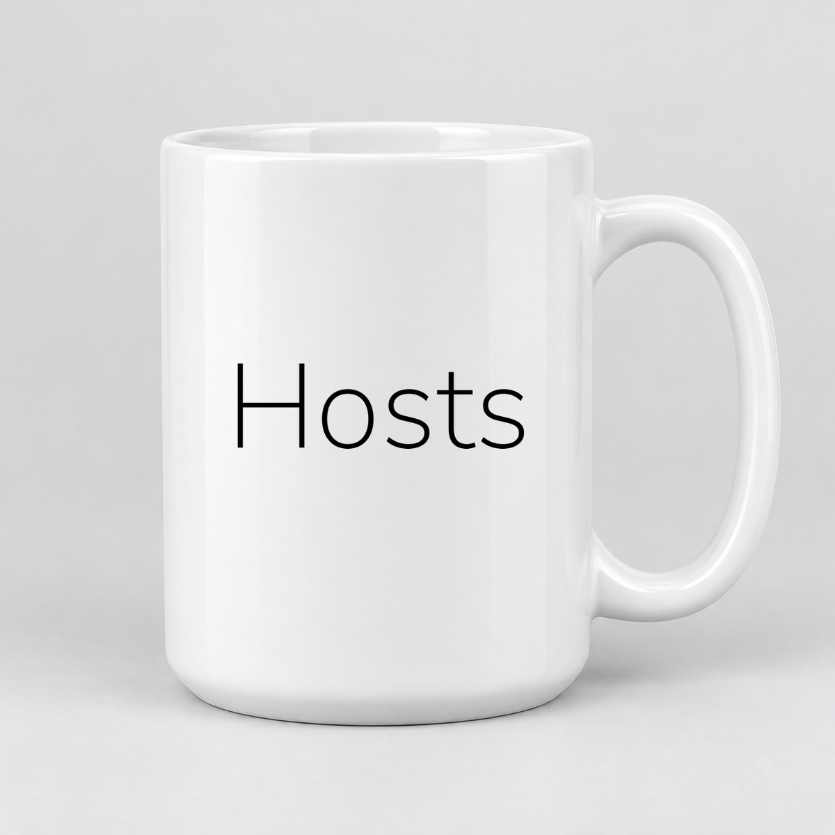 Hosts Mug in white