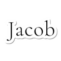 Jacob die-cut sticker