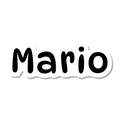 Mario die-cut sticker