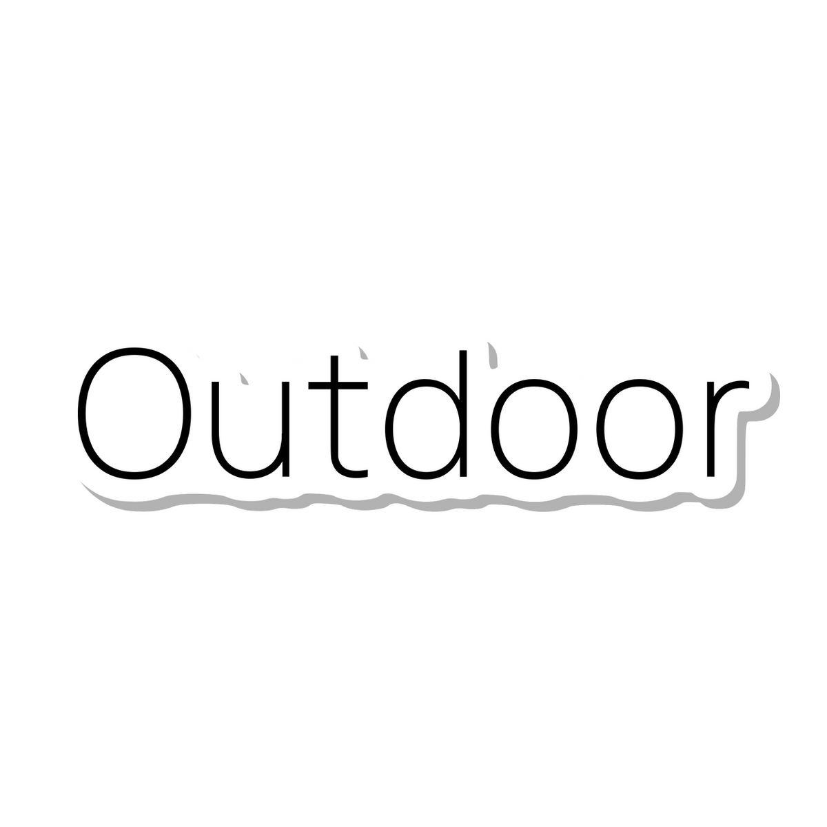 Outdoor die-cut sticker