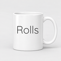 Rolls Mug in white with handle right