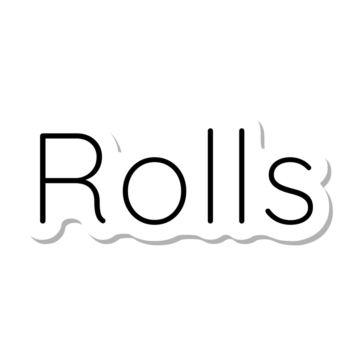 Rolls die-cut sticker