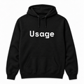 Usage Hoodie in black