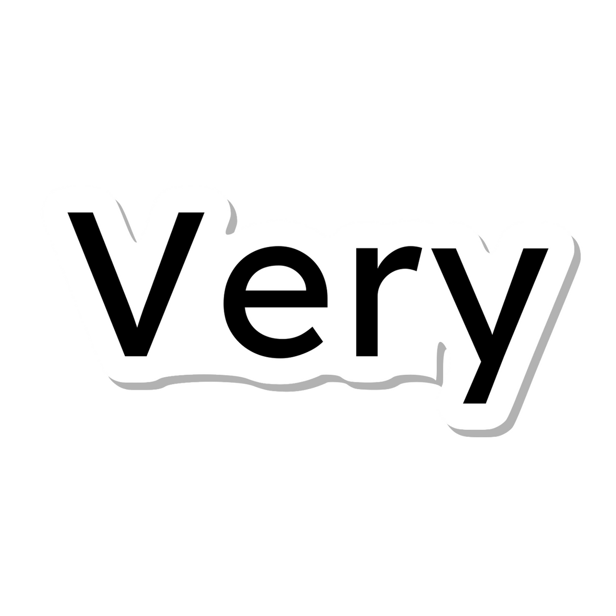 Very die-cut sticker