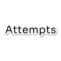 Attempts die-cut sticker