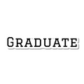 Graduate die-cut sticker