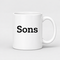 Sons Mug in white with handle right