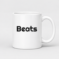Beats Mug in white with handle right