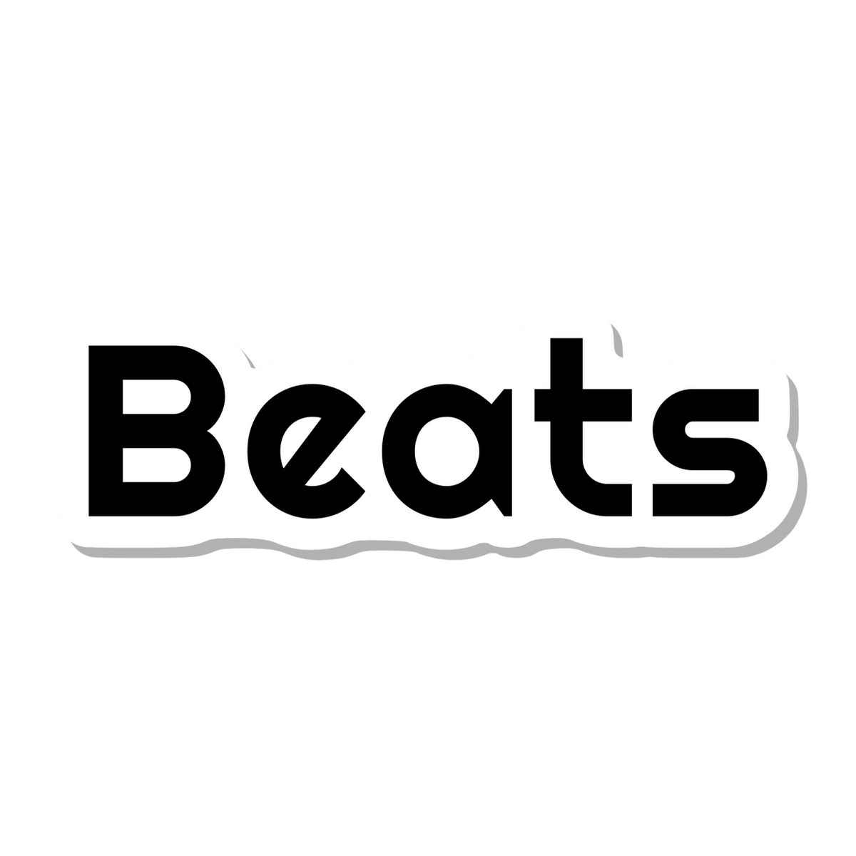 Beats die-cut sticker