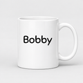 Bobby Mug in white with handle right