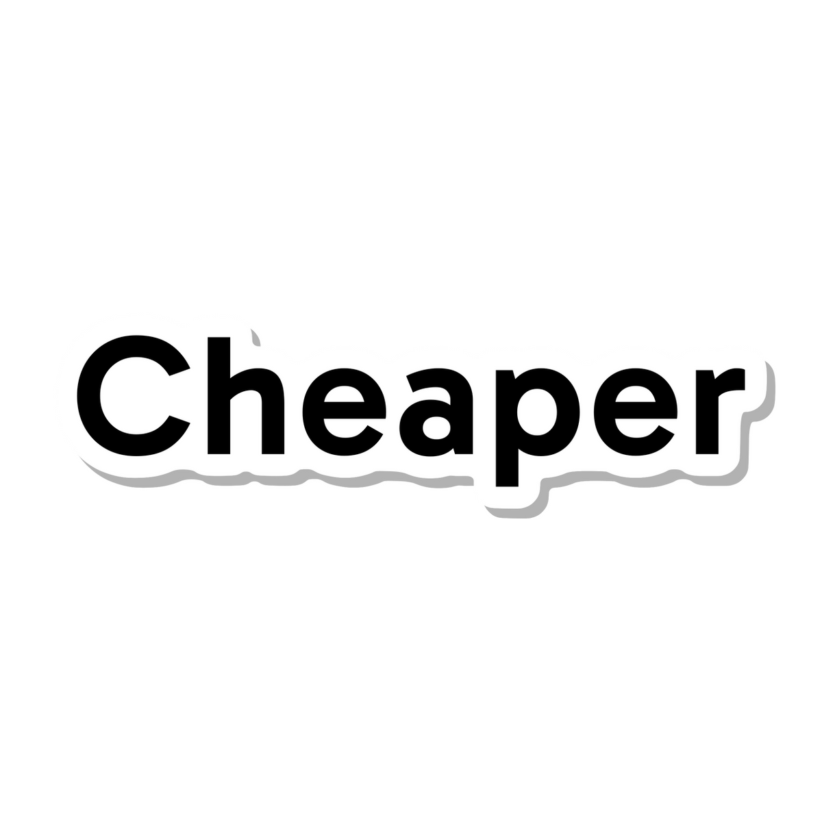 Cheaper die-cut sticker