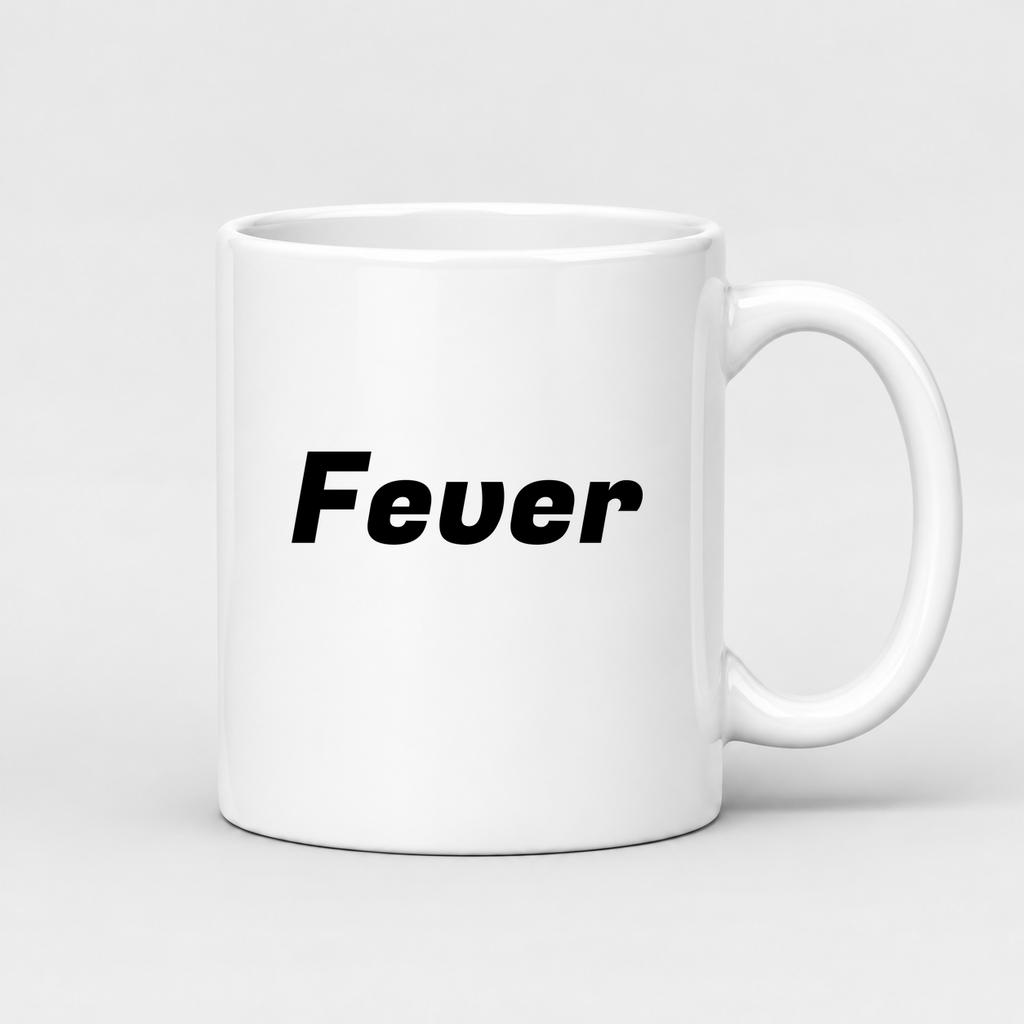 Fever Mug in white with handle right