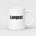 Longest Mug in white with handle right
