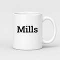 Mills Mug in white with handle right