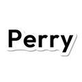 Perry die-cut sticker