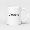 Viewers Mug in white with handle right