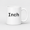 Inch Mug in white with handle right