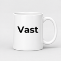 Vast Mug in white with handle right
