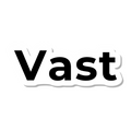 Vast die-cut sticker