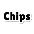 Chips die-cut sticker