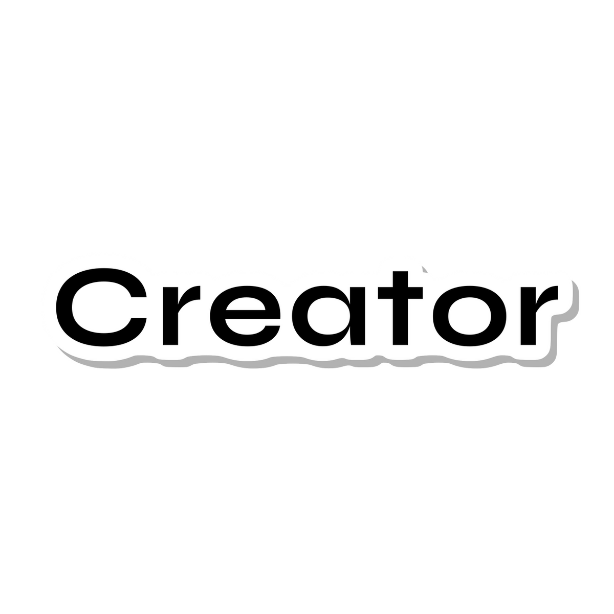 Creator die-cut sticker