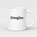 Douglas Mug in white with handle right