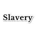 Slavery die-cut sticker