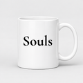 Souls Mug in white with handle right