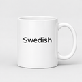 Swedish Mug in white with handle right