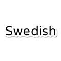 Swedish die-cut sticker