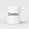 Swiss Mug in white with handle right