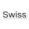 Swiss die-cut sticker