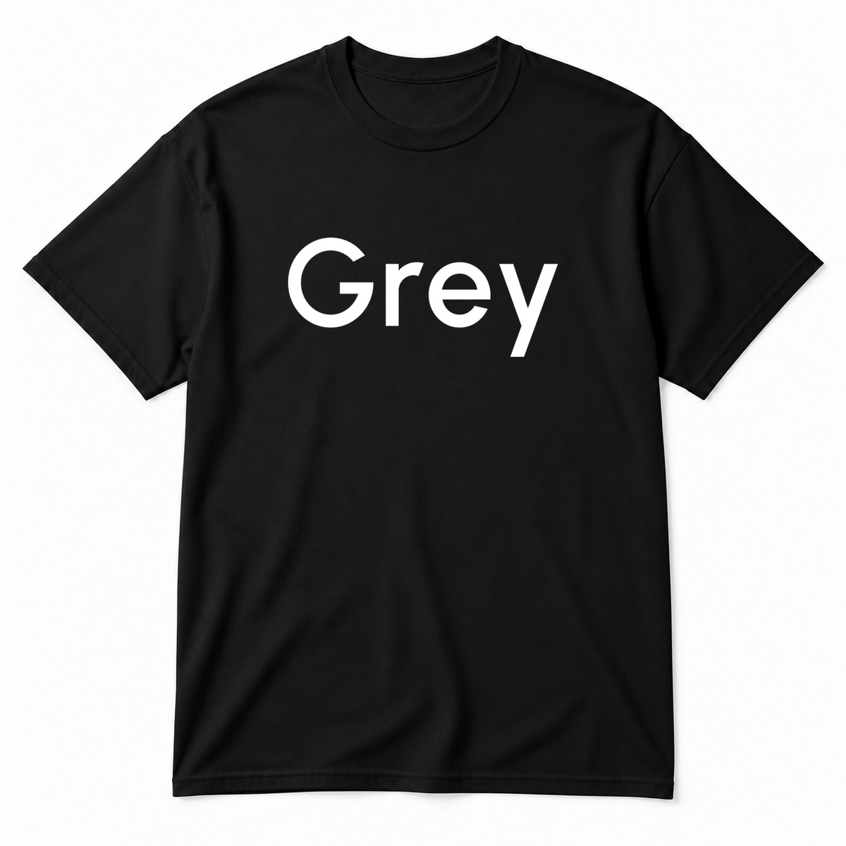 Grey T-Shirt in black