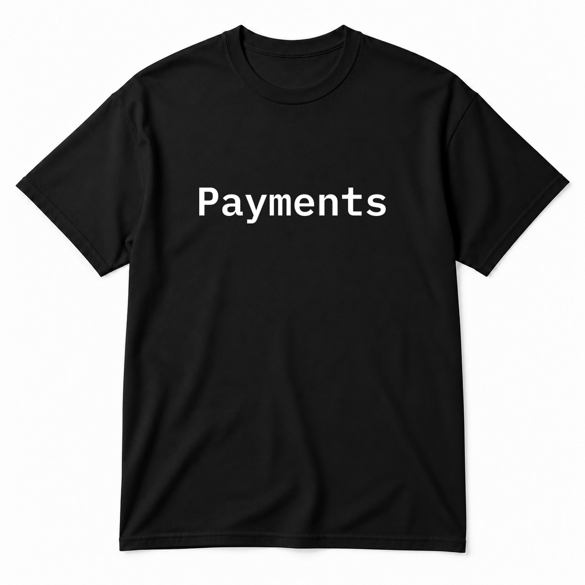 Payments T-Shirt in black