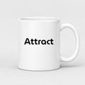 Attract Mug in white with handle right