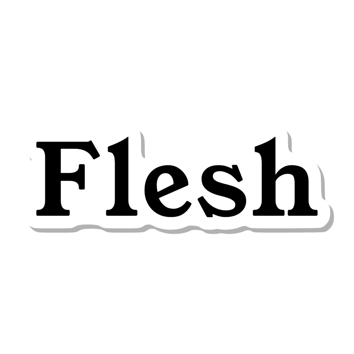Flesh die-cut sticker