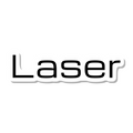 Laser die-cut sticker