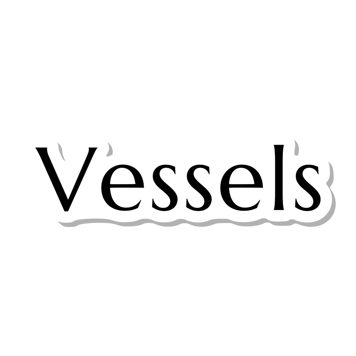 Vessels die-cut sticker