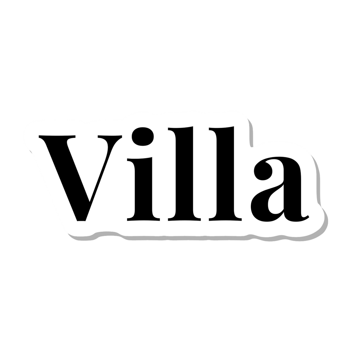 Villa die-cut sticker