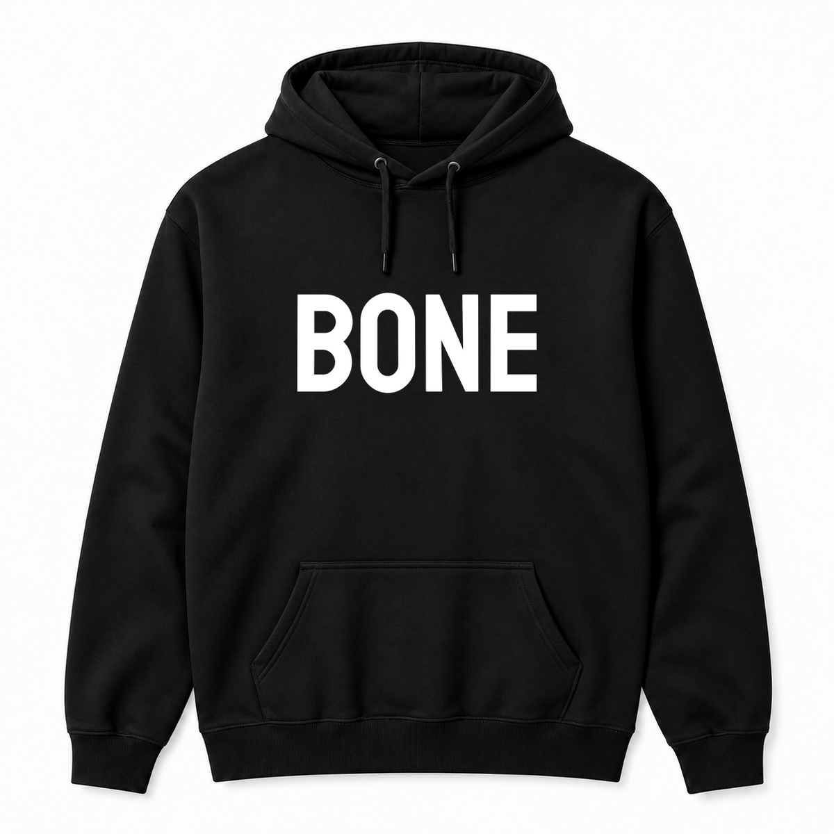 Bone Hoodie in black