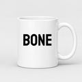 Bone Mug in white with handle right